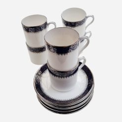 Juego de 6 Tazas de Café Inglés Royal Grafton Ambassador