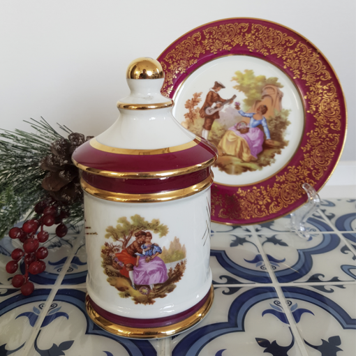 Contenedor Mediano Porcelana Limoges Romance - Imagen 2