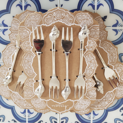 Tenedores Postre Hechos A Mano – India - Imagen 2