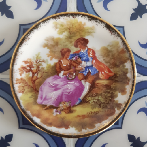 Plato Miniatura Porcelana Limoges
