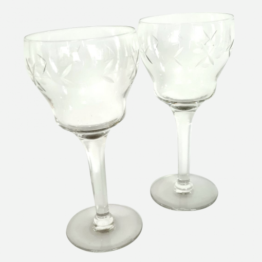 Par De Copas Cristal Belga
