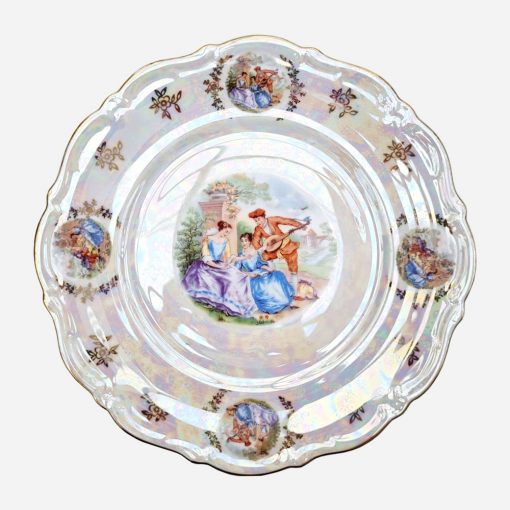 Plato Porcelana Winterling Bavaria US Zone 1945