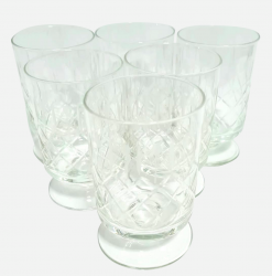 6 Copas Vino Blanco - Cristal