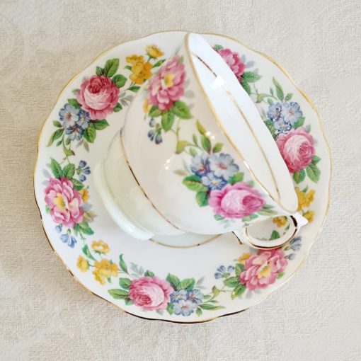 Taza De Té Porcelana Colclough Vintage - Imagen 2