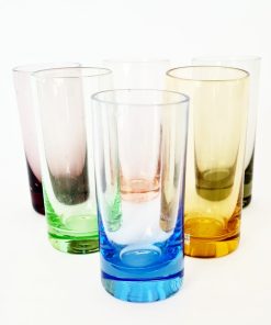 6 Vasos Shot Vidrio-Vintage