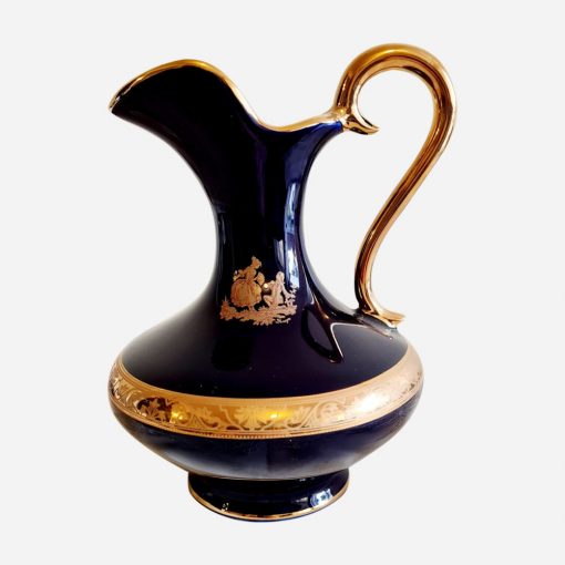 Jarrito Decorativo Porcelana Limoges Blue Cobalt