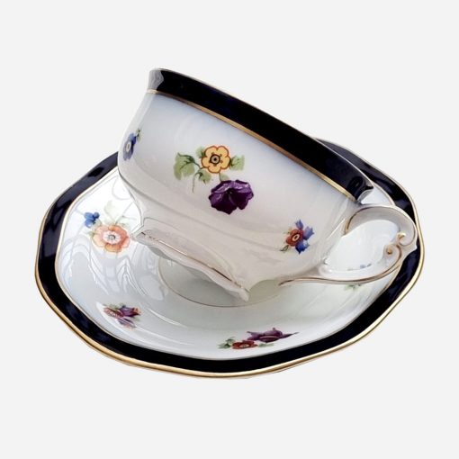 Dúo té Porcelana Checa PirkenHammer 1950 - Imagen 2