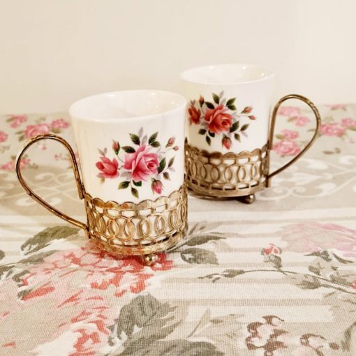 Par de Tacitas Inglesas para Espresso - Imagen 2