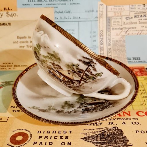 Dúo Porcelana Japonesa '50 - Imagen 2