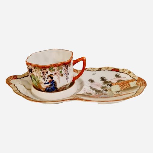 Taza Japonesa Pintada a mano Café-Snack