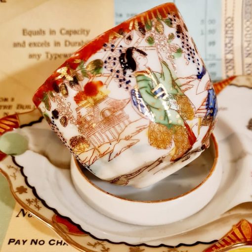 Taza Japonesa Pintada a mano Café-Snack - Imagen 2