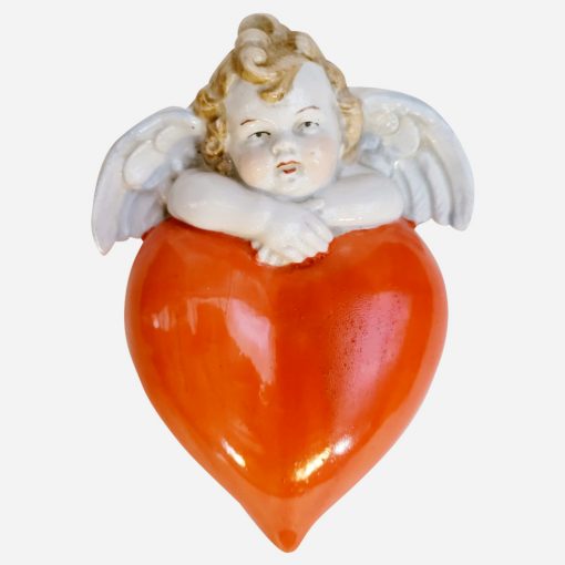 Figurita Querubín porcelana inglesa