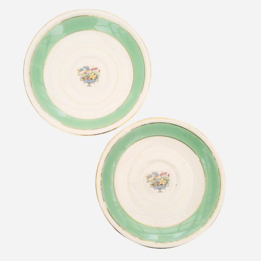 Dúo de Platos de Pan Ingleses Myott Sons & Co