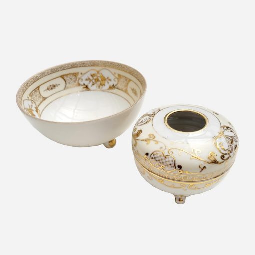 Juego Pocillo y Sahumador Porcelana Noritake