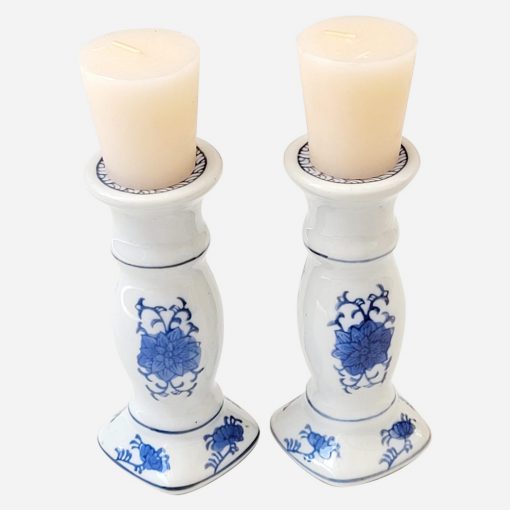 Par de Candelabros Porcelana China