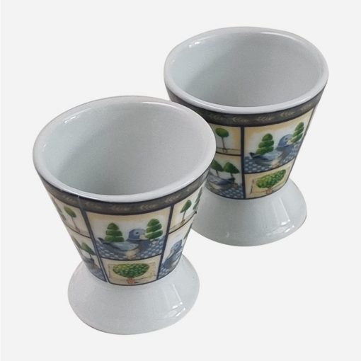 Par de Coquetier Porcelana