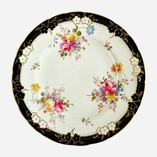 Plato Decorativo Royal Crown Derby Blue Cobalt-Floral