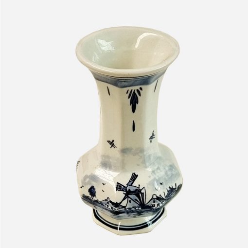 Florero Holandés Delft Pintado a mano