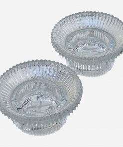Par de Candelabros de Cristal