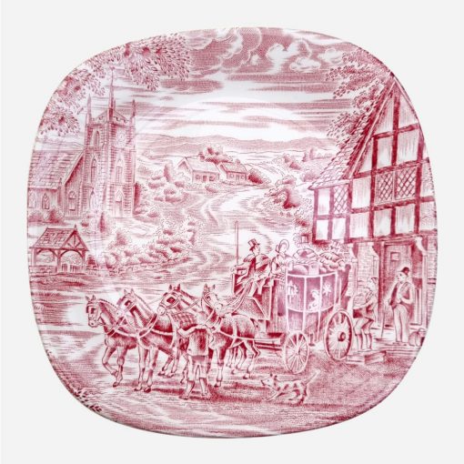 Plato Decorativo Inglés Enoch Wedgwood Dickens Coaching Days