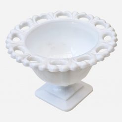 Copón Milk Glass