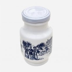 Alternative view of Frasco Inglés de Opalina Blue & White