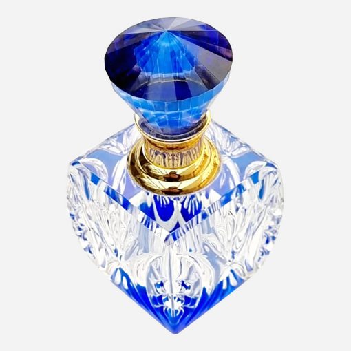 Perfumero Cristal Blanco-Blue Cobalt