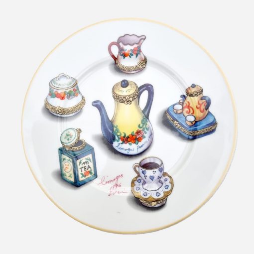 Plato Decorativo Limoges Hora del Té 1996