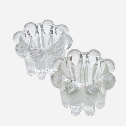 Par de Candelabros Cristal Francés