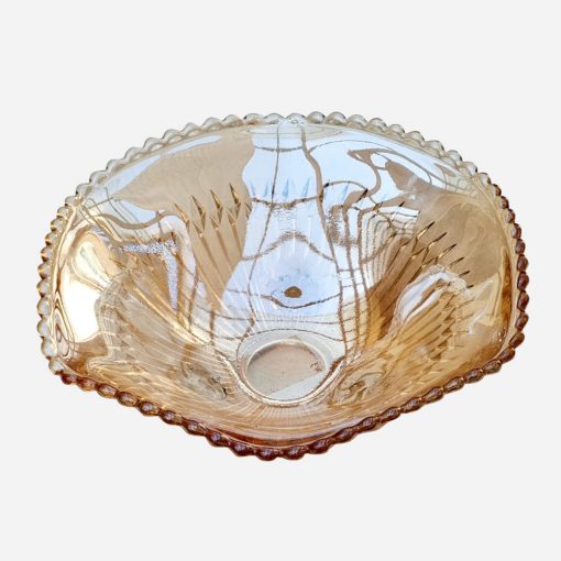 Centro de Mesa Carnival Glass Ámbar