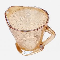 Cremero Carnival Glass Ámbar