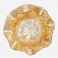 Alternative view of Pocillo Carnival Glass Diseño Frutal