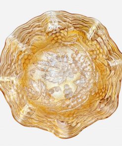 Alternative view of Pocillo Carnival Glass Diseño Frutal