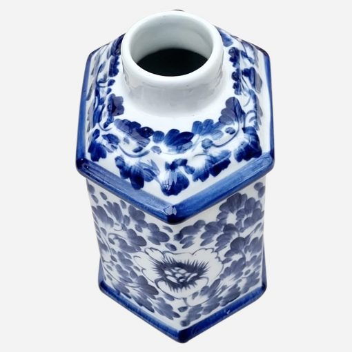 Botella Decorativa Hexagonal Chinoiserie Blue & White - Imagen 2