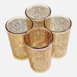 Set 4 Vasos Italianos Vidrio