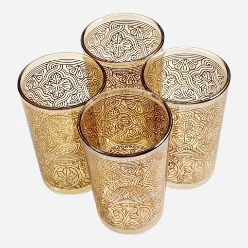 Set 4 Vasos Italianos Vidrio
