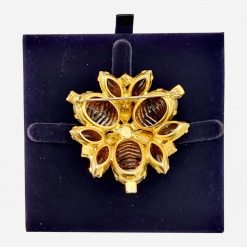 Alternative view of Broche Vintage Cristal Ámbar