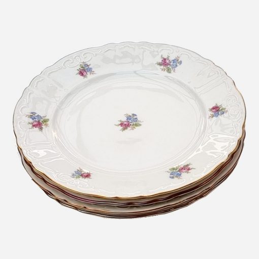Juego 4 Platos de Pan Porcelana Sueca