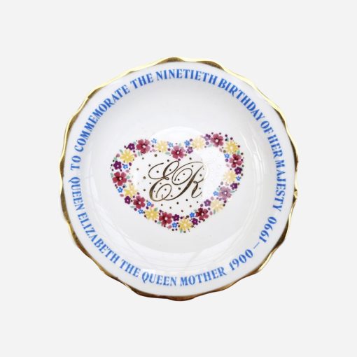 Mini Plato Conmemorativo Cumpleaños 90 The Queen Mother