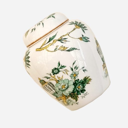 Mini Potiche Inglés Diseño Oriental/Crown Staffordshire Koowloon - Imagen 2