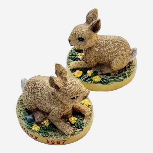 Par de figuritas Rabbit Tetley 1997