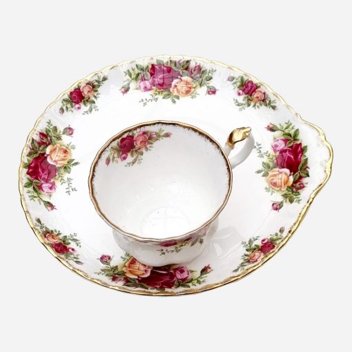 Dúo de Té Snack Royal Albert Old Country Roses - Imagen 2