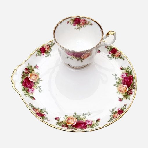 Dúo de Té Snack Royal Albert Old Country Roses