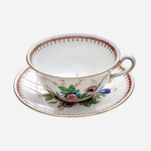 Dúo de Té Vintage Royal Cauldon Keepsake