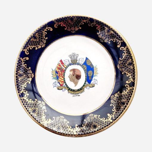 Plato Inglés Falcon Ware Conmemorativo Investidura Príncipe Carlos 1969