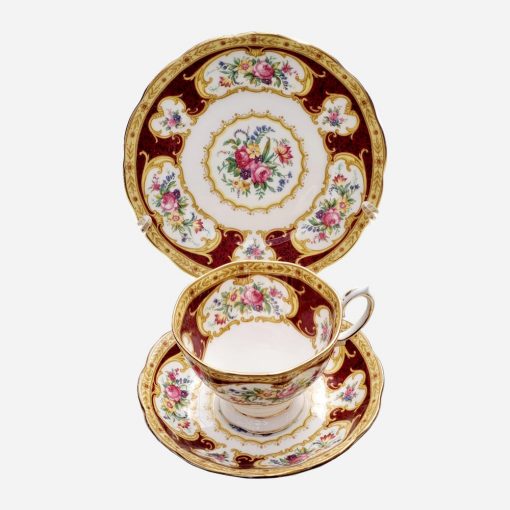 Trío de Té Royal Albert Lady Hamilton - Imagen 2