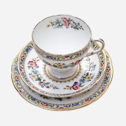 Trío de Té Vintage Foley Ming Rose