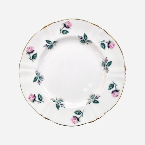 Juego de 4 Platos de Pan Ingleses Crown Staffordshire - Imagen 2