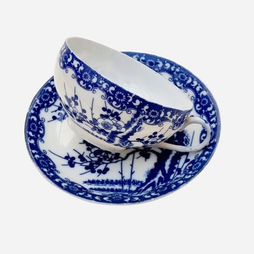 Dúo de Té Japonés Tokusai Vintage Sakura Blue & White - Imagen 2