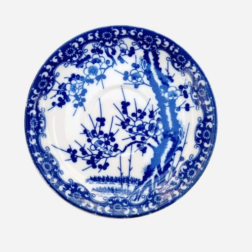 Dúo de Té Japonés Tokusai Vintage Sakura Blue & White - Imagen 3